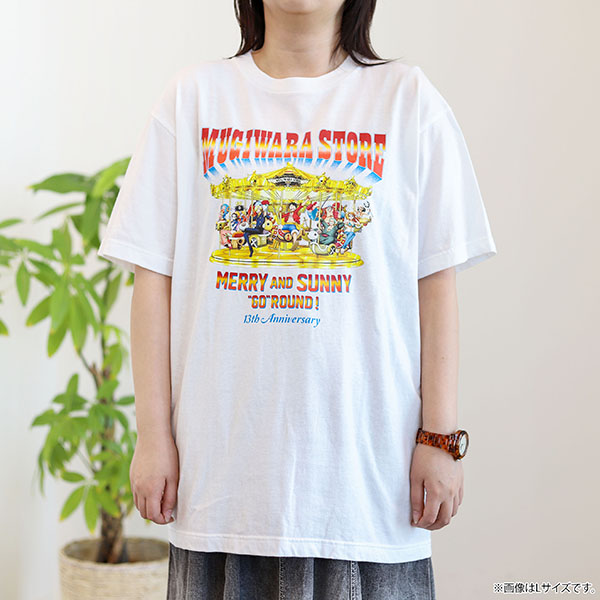 ys[XzMERRY&SUNNY "GO" ROUND! 13TH ANIV.TEE zCg XL