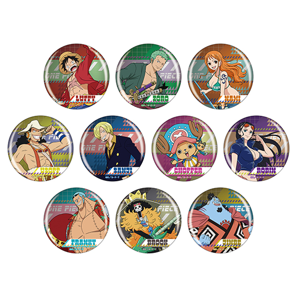 ワンピース】『MUGIWARA STORE ARTS』メタル缶バッジ（全10種ランダム1