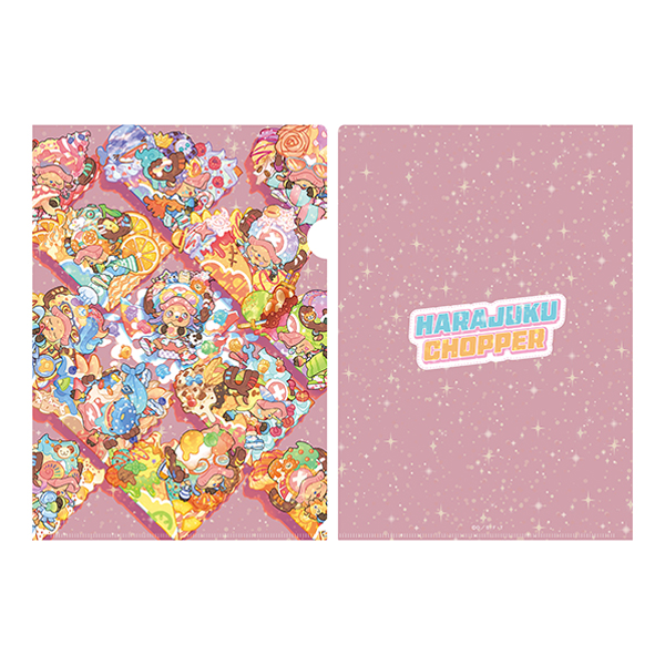 希少 ONEPIECE 麦わらストア 2周年記念 クリアファイル ワンピース】HARAJUKU CHOPPER（2nd anniversary）キラキラクリア