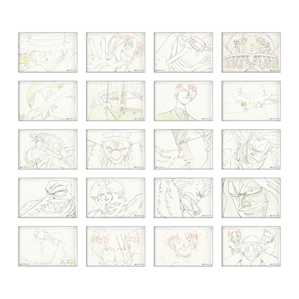 �y�����s�[�X�z�wONE PIECE ANIMATION WORKS�x�E�B�[�A�[�I�^�X�N�G�A�ʃo�b�W�i�S20�탉���_��1����j
