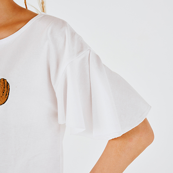 �y�����s�[�X�z���t����T�V���c �T�K���h�J �`���b�p�[ WHITE S