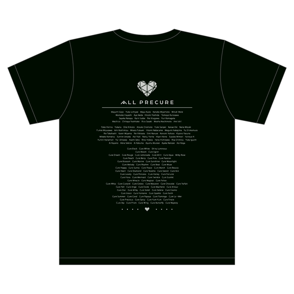 【全プリキュア 20th Anniversary LIVE！】Tシャツ（ブラック）XL