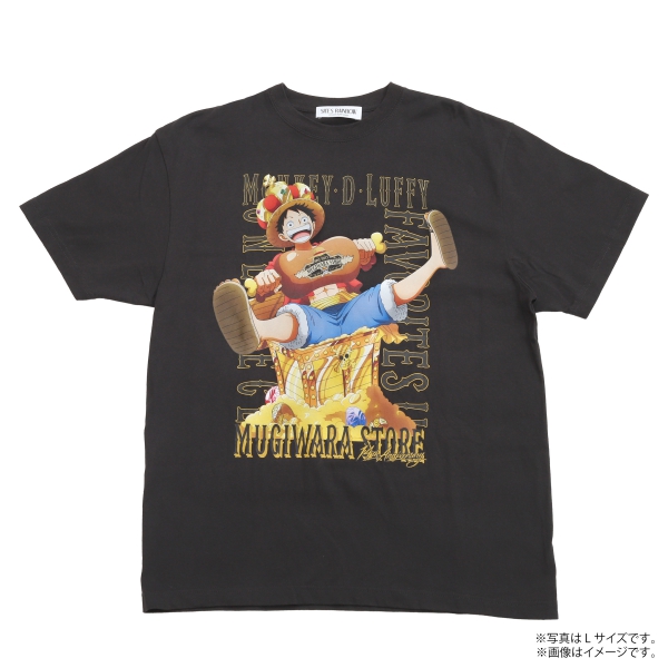 ワンピース】Favorites!! 14TH ANIV.TEE VINTAGE CHACOAL S: アパレル