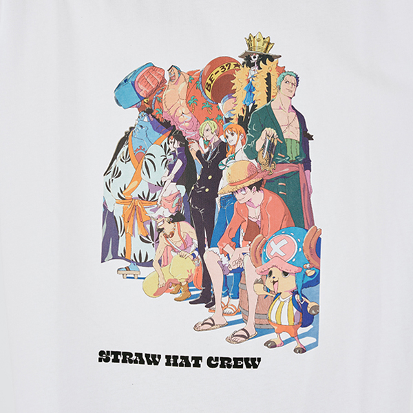 ワンピース】まいにちONE PIECE イラストコレクション Tシャツ 麦わらの一味 WHITE M:  アパレル・バッグ｜東映アニメーションオフィシャルストア