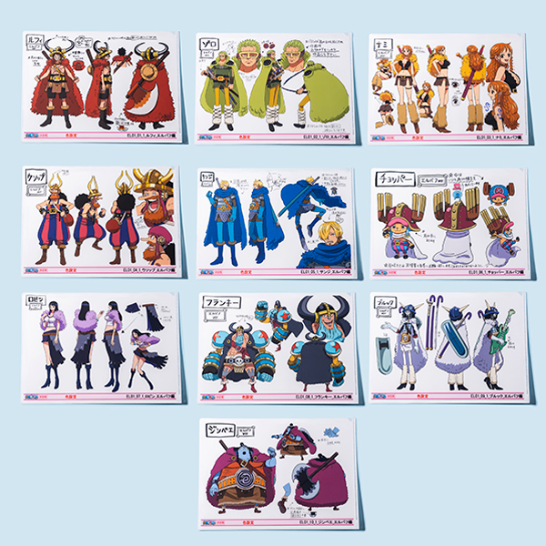 �y�����s�[�X�z�wONE PIECE ANIMATION WORKS�x�G���o�t�� �L�����N�^�[�ݒ�^�N���A�t�@�C�� �t�����L�[