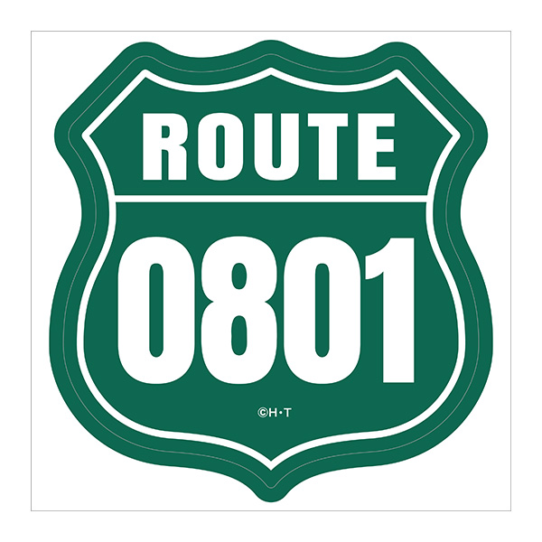 【デジモンアドベンチャー】トラベルステッカー 国道0801号線【Limited Base】