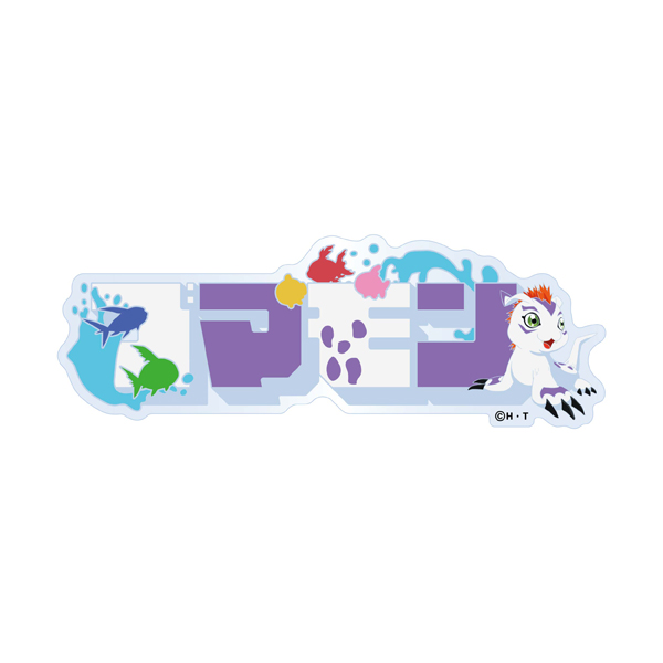 【デジモンアドベンチャー】クリアステッカー カタカナデザイン ゴマモン