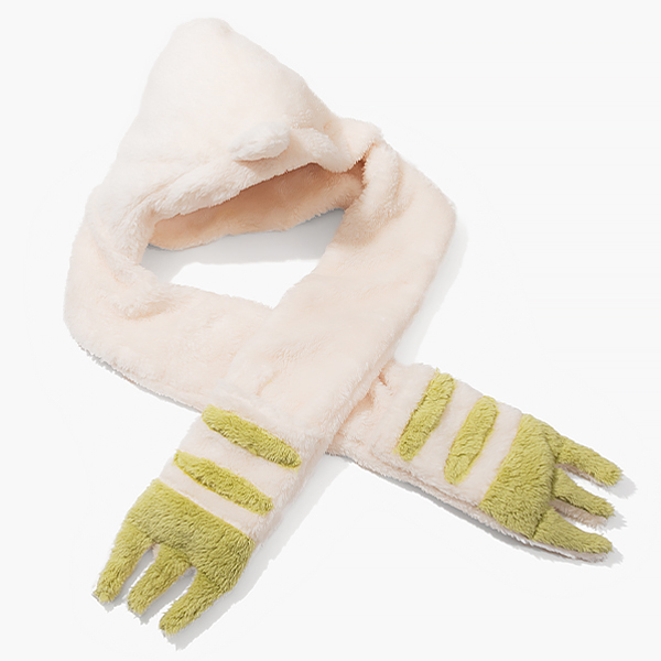 【デジモンテイマーズ】手袋付きマフラー(テリアモン)