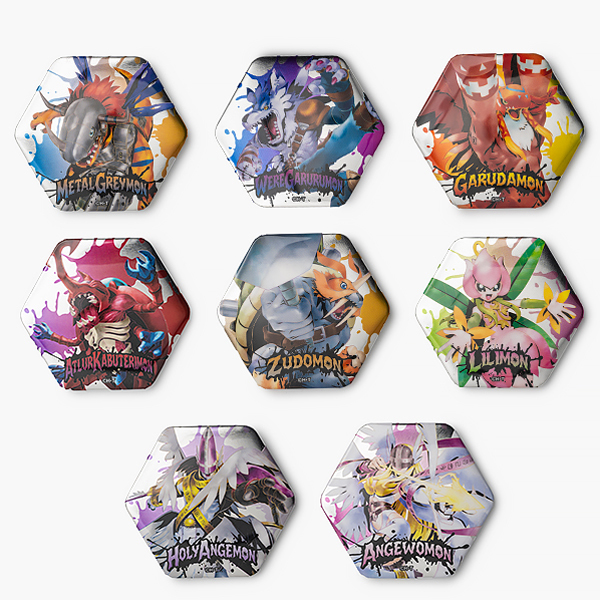 デジモンアドベンチャー】 メタリック缶バッジ ストリートvol.4（全8種