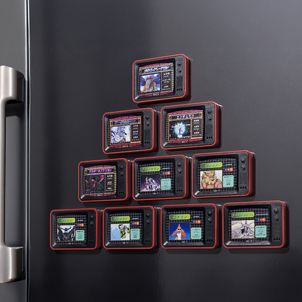 【デジモンアドベンチャー】デジモンDATA レトロテレビ風マグネット(全10種ランダム1個入り)