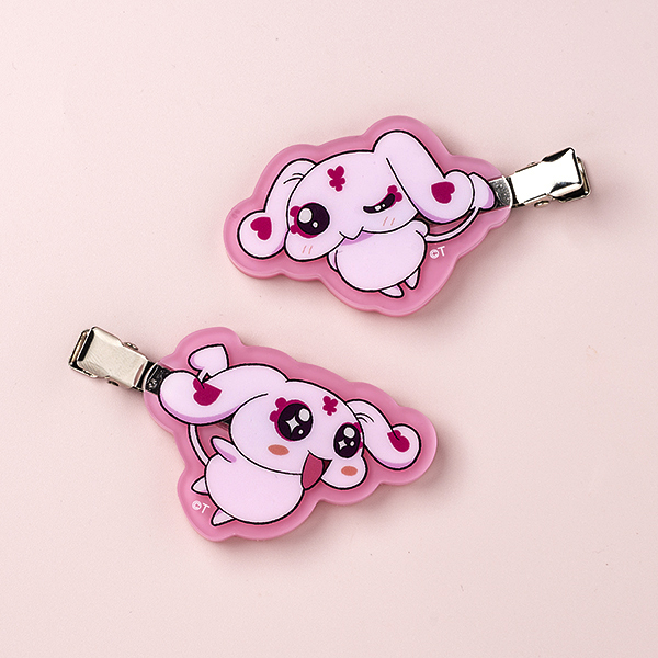 【ふたりはプリキュア】カラーアクリル前髪クリップ ミップル