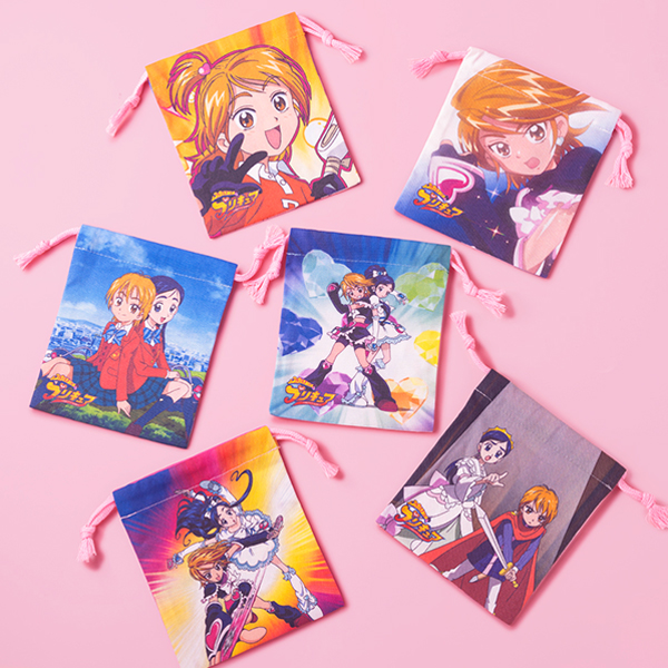 【ふたりはプリキュア】ランダム場面写巾着(全6種ランダム1個入り)