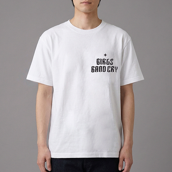【ガールズバンドクライ】ヴィンテージ風Tシャツ WHITE(L)