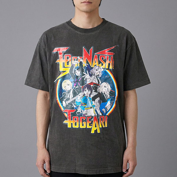 【ガールズバンドクライ】ヴィンテージ風Tシャツ BLACK(L)