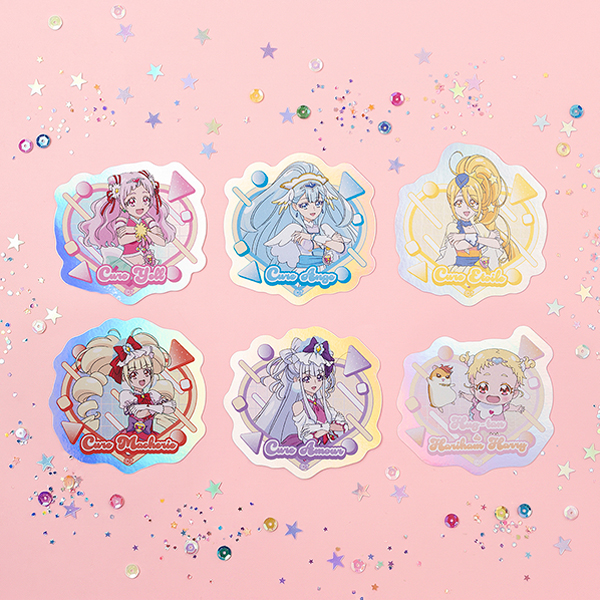 【HUGっと!プリキュア】オーロラステッカー(全6種ランダム1個入り)