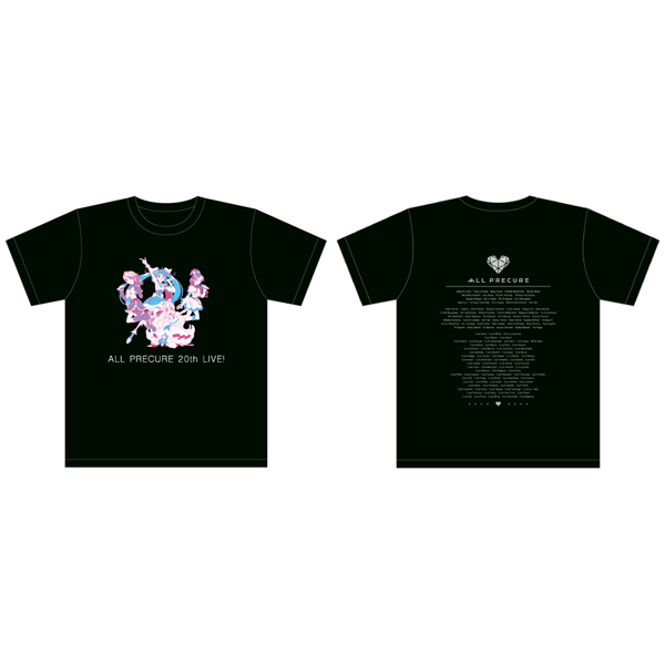 【全プリキュア 20th Anniversary LIVE！】Tシャツ（ブラック）L