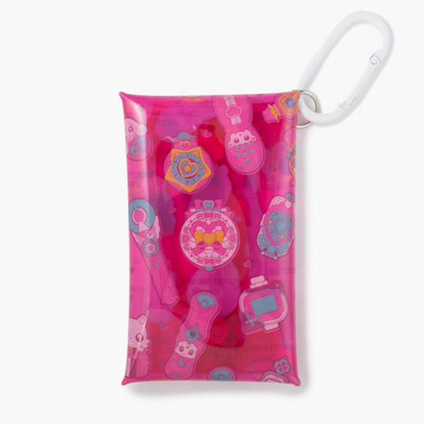 【プリキュアオールスターズ】プリキュア変身アイテム総柄 クリアマルチケース