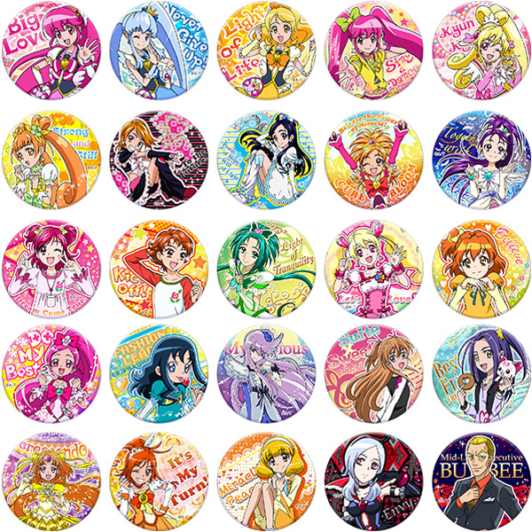プリキュアオールスターズ】トゥインクル缶バッジ1（全25種