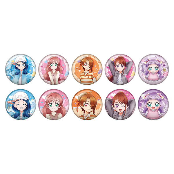 【プリキュアオールスターズ】 プリキュアファッションシリーズ ひろがるスカイ!プリキュア ランダム缶バッジ(全10種ランダム1個)