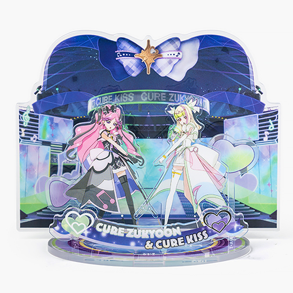 【キミとアイドルプリキュア♪】「プリキュア!ズキューンキッスディスティニー!」アクリルジオラマスタンド キュアズキューン&キュアキッス