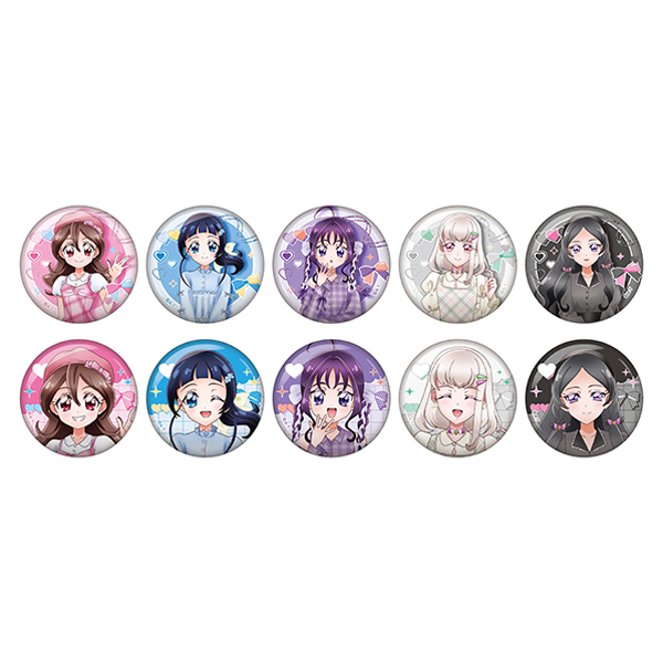【プリキュアオールスターズ】 プリキュアファッションシリーズ キミとアイドルプリキュア♪ ランダム缶バッジ(全10種ランダム1個)