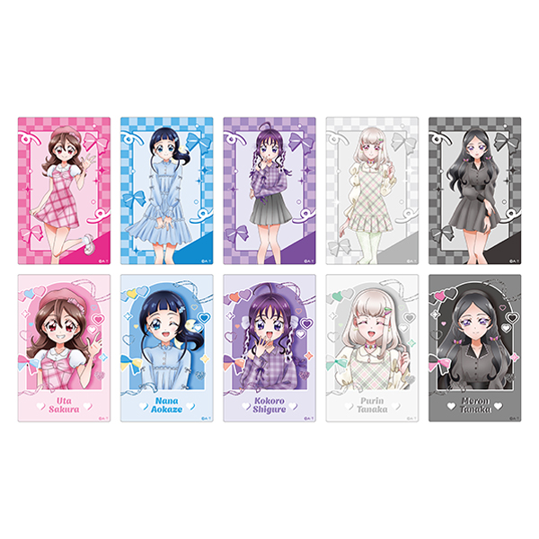 【プリキュアオールスターズ】 プリキュアファッションシリーズ キミとアイドルプリキュア♪ ランダムクリアカード(全10種ランダム1個)