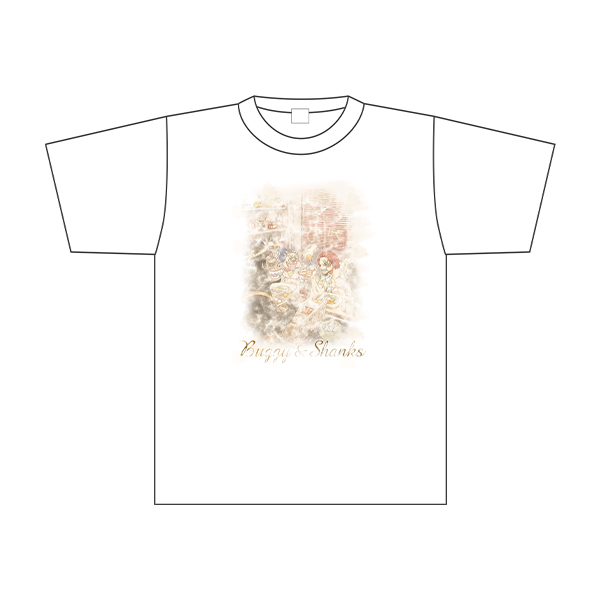 ｏｖｅｒ ｐｒｉｎｔ＞ シャンクス＆バギー Ｔシャツ