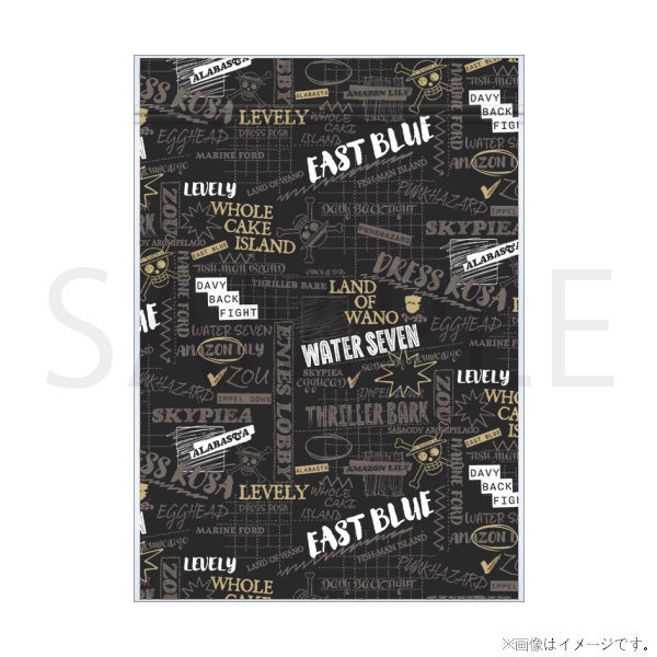 【ワンピース】ジッパーバッグ 〜the path of voyage〜 BLACK