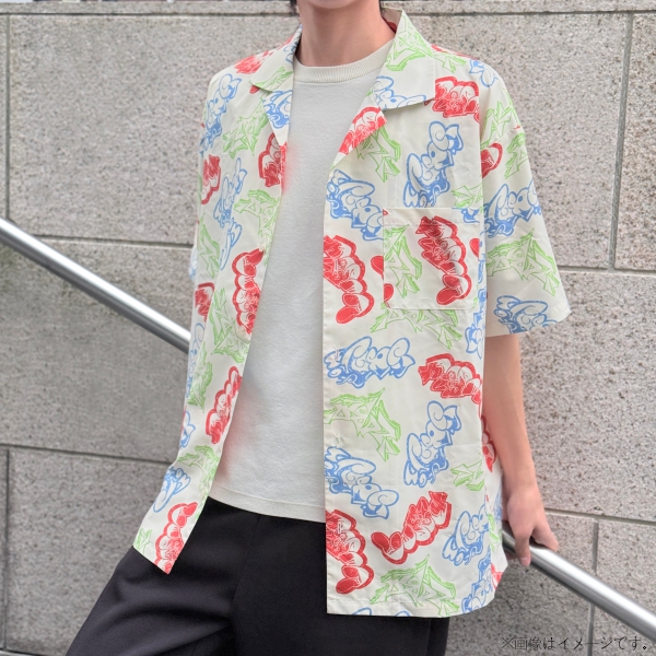 【ワンピース】ONE PIECE POP STYLE SERIES 総柄シャツ IVORY L-XLサイズ