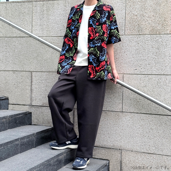 【ワンピース】ONE PIECE POP STYLE SERIES 総柄シャツ BLACK S-Mサイズ