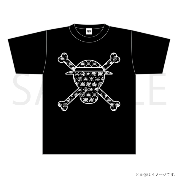 【ワンピース】海賊旗シリーズ Tシャツ 麦わらの一味 L