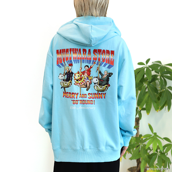 【ワンピース】MERRY&SUNNY "GO" ROUND! 13TH ANIV.ZIP PARKER ライトブルー