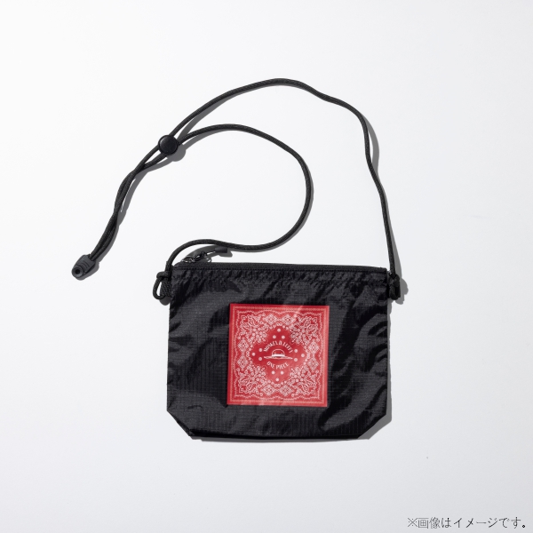 【ワンピース】BANDANA BOX サコッシュ ブラック/RD
