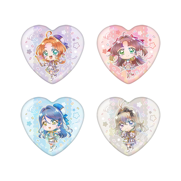 名探偵プリキュア！LIVE2026 配信限定 ホログラムハート型缶バッジ＜全