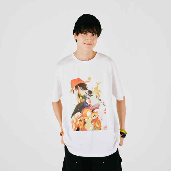 【ワンピース】まいにちONE PIECE イラストコレクション Tシャツ ASL WHITE L