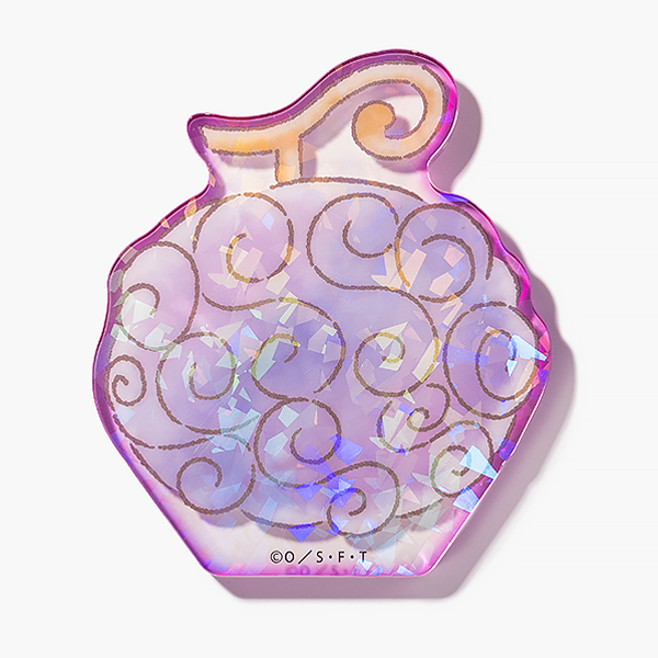 【ワンピース】ゆるふわ悪魔の実 ホログラムアクリルブロック ゴムゴムの実