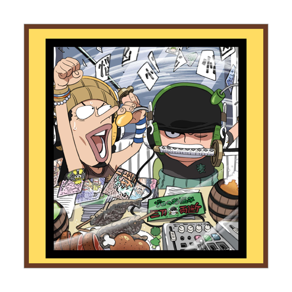 【ワンピース】麦わらスペース ハンドタオル(ウソップ・ゾロ)