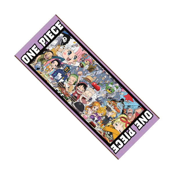 【ワンピース】麦わらスペース フェイスタオル(麦わらの一味・ベガパンク)