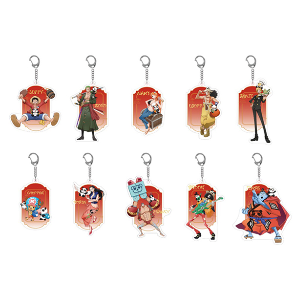 \麦わらストア \ ワンピース 6周年記念 アクリルキーホルダー 全8種類 麦わらストア  ワンピース 6周年記念 アクリルキーホルダー 全8種類