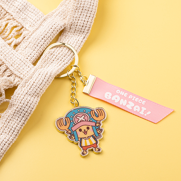 ワンピース】『バンザイ！』リボンつきキーチャーム チョッパー: 雑貨