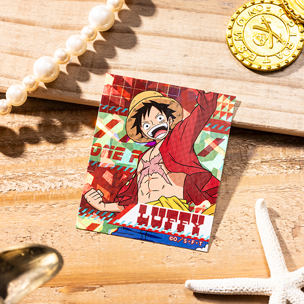 ワンピース】『MUGIWARA STORE ARTS』プリズムステッカー ルフィ: 雑貨