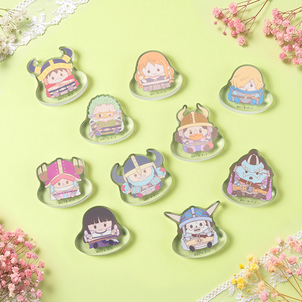【ワンピース】麦たまの一味 エルバフ衣装 ゆらゆらアクリルブロック(全10種ランダム1個入り)