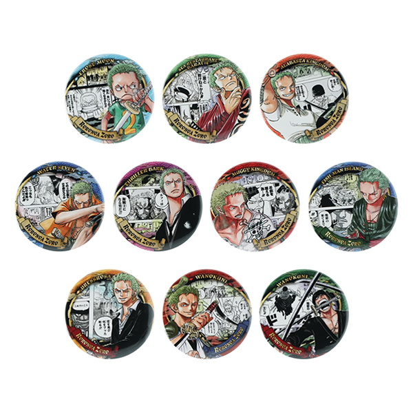 ONE PIECE』コレクション缶バッジ“HEROES” 【ロロノア・ゾロ】 第2弾