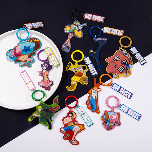 【ワンピース】『STRAW HAT CREW』2連カラーアクリルキーホルダー(全10種ランダム1個入り)