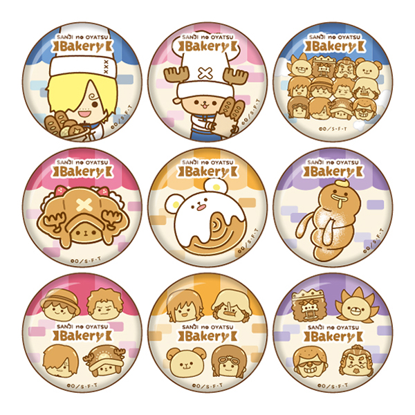 ワンピース　MIYASHITA PARK 限定　顔缶バッジ サンジ　★ ワンピース】『SANJI no OYATSU』ベーカリー 缶バッジ（全9種ランダム1