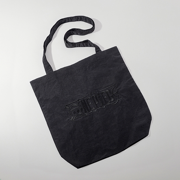 ONE PIECE 'TV animation ONE PIECE Logo' Embroidered Tote Bag BLACK
