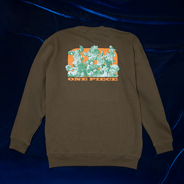 【ワンピース】『Favorites!!』スウェット オリーブ L