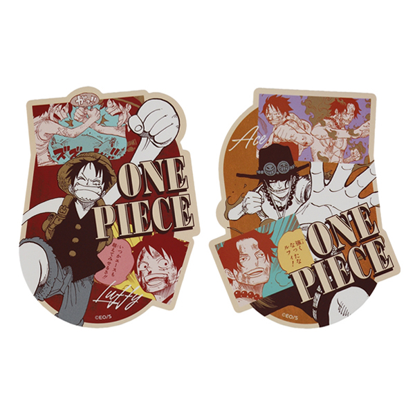 『ONE PIECE』ダイカットステッカーセット(2枚入り)ルフィ&エース