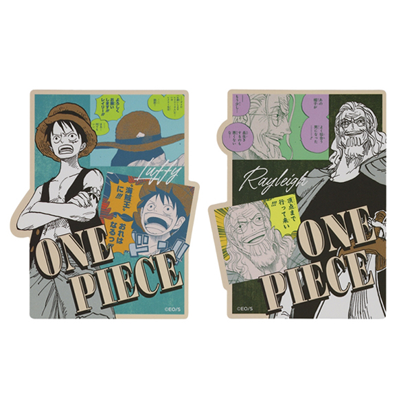 『ONE PIECE』ダイカットステッカーセット(2枚入り)ルフィ&レイリー