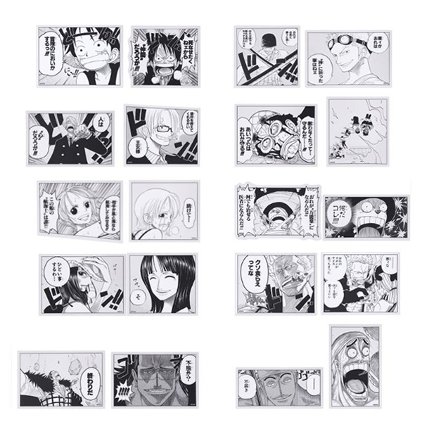 『ONE PIECE』クリアステッカーコレクション2枚入り 第1弾(全10組/ランダム1組入り)